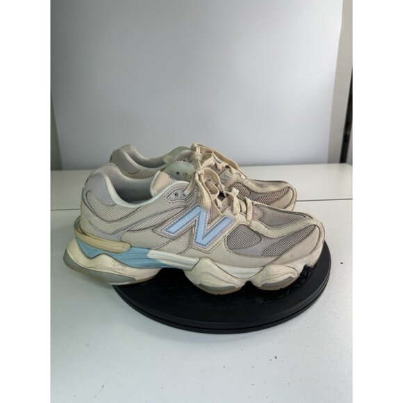 New Balance 9060 ‘Ivory Cream Pink Sand’ Suede Sneakers Men's Size 9 D U9060WCG - Picture 1 of 9